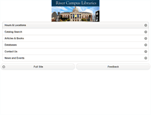 Tablet Screenshot of library.rochester.edu