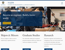 Tablet Screenshot of hajim.rochester.edu